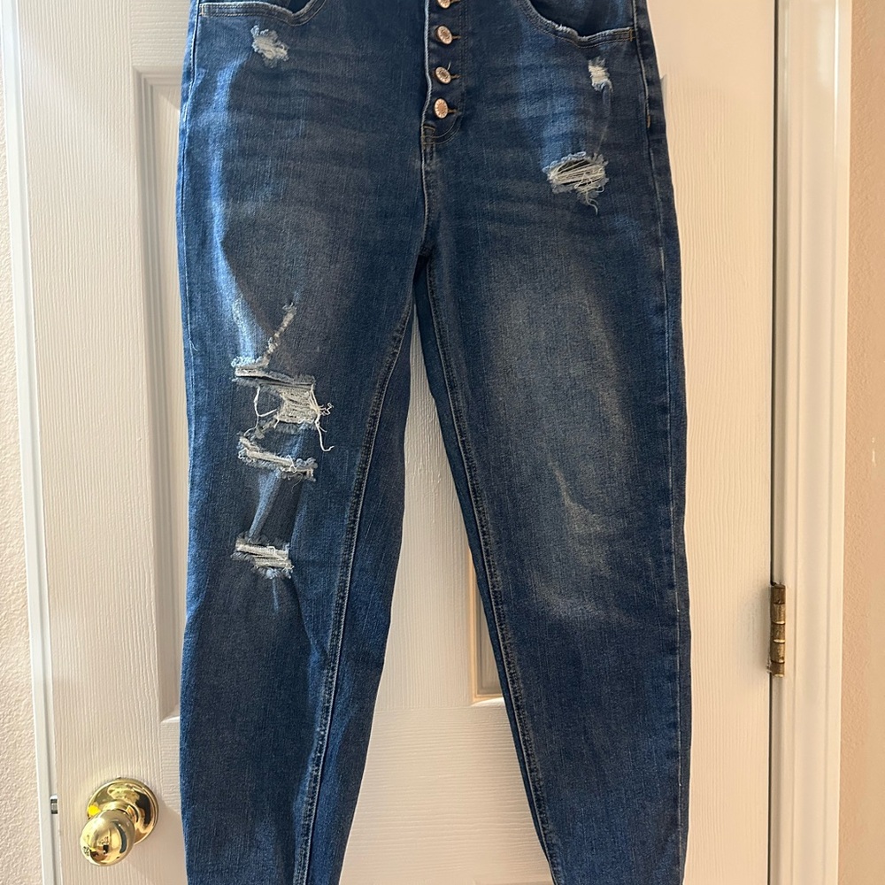 Judy Blue High Rise Distressed Denim Jeans